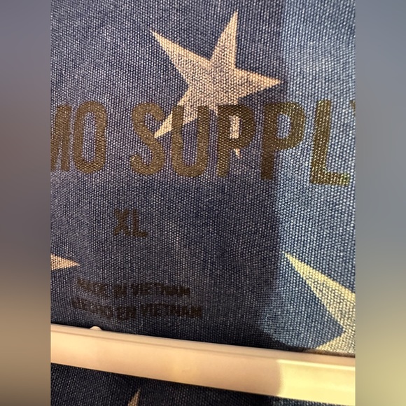 Men’s Mossimo denim star button up size XL - Picture 5 of 5